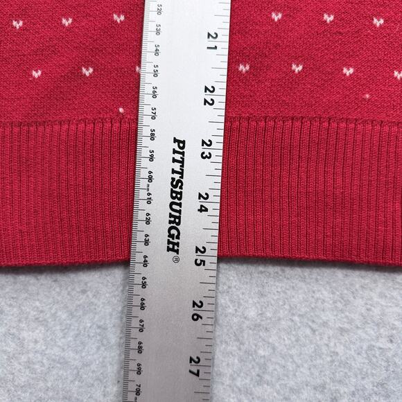 Charter Club Sweater Women's Red PXL Dog Pattern Machine Washable - Picture 5 of 14